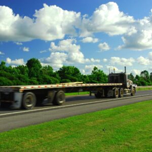 Image of a flatbed truck